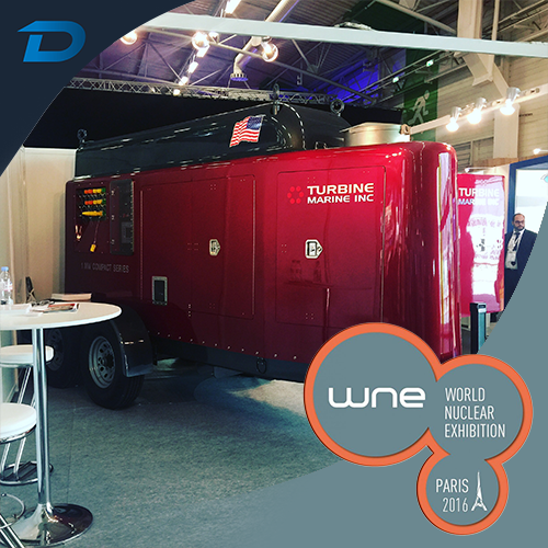 Depazur at world nuclear Paris 2016 with 1MW Compact Series Portable Generator